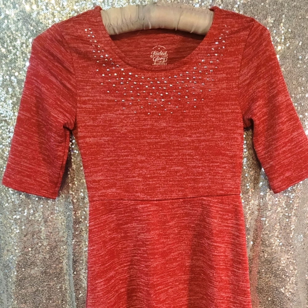 Red girls sundress